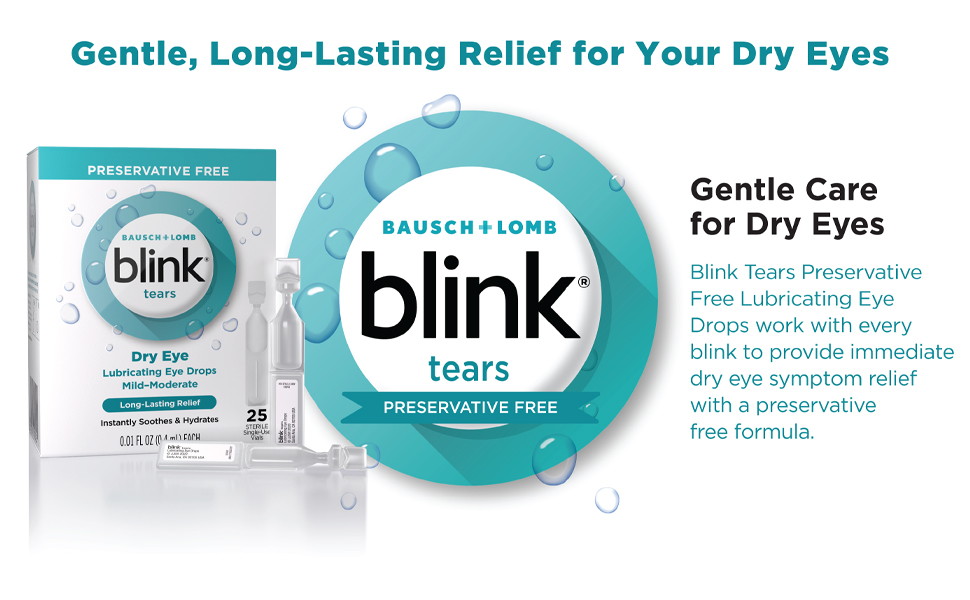 Blink Tears Preservative Free Lubricating Eye Drops